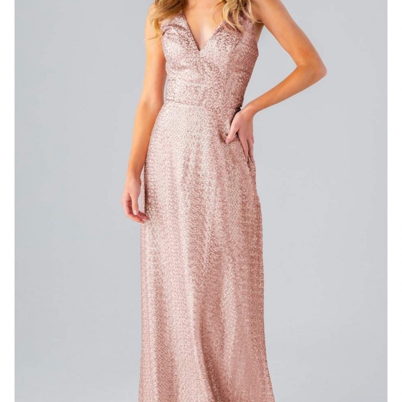 Kennedy Blue Destiny Bridesmaid Dress - Rose Gold - Picture 1 of 3